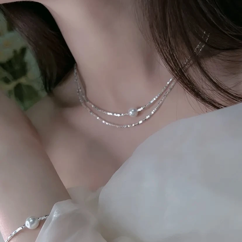 链子925银 碎银几两项链女小众设计高级感气质轻奢个性Ins风