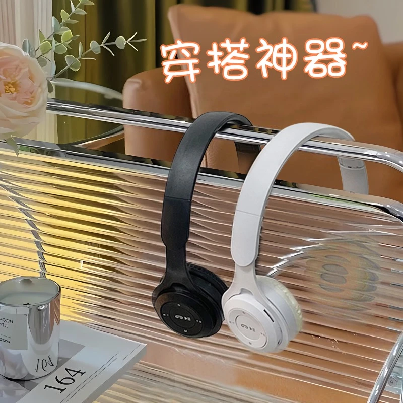 冰韵iCE AIR无线蓝牙耳机头戴式女小巧复古挂脖式拍照装饰耳麦通.