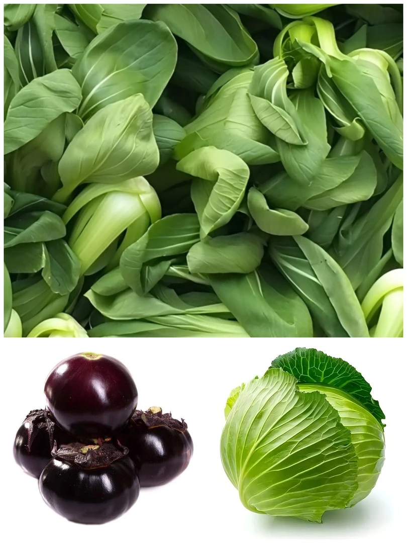 【产地直发5斤蔬菜组合】二斤茄子 二斤绿甘蓝自由搭配一斤叶菜超值组合25.8