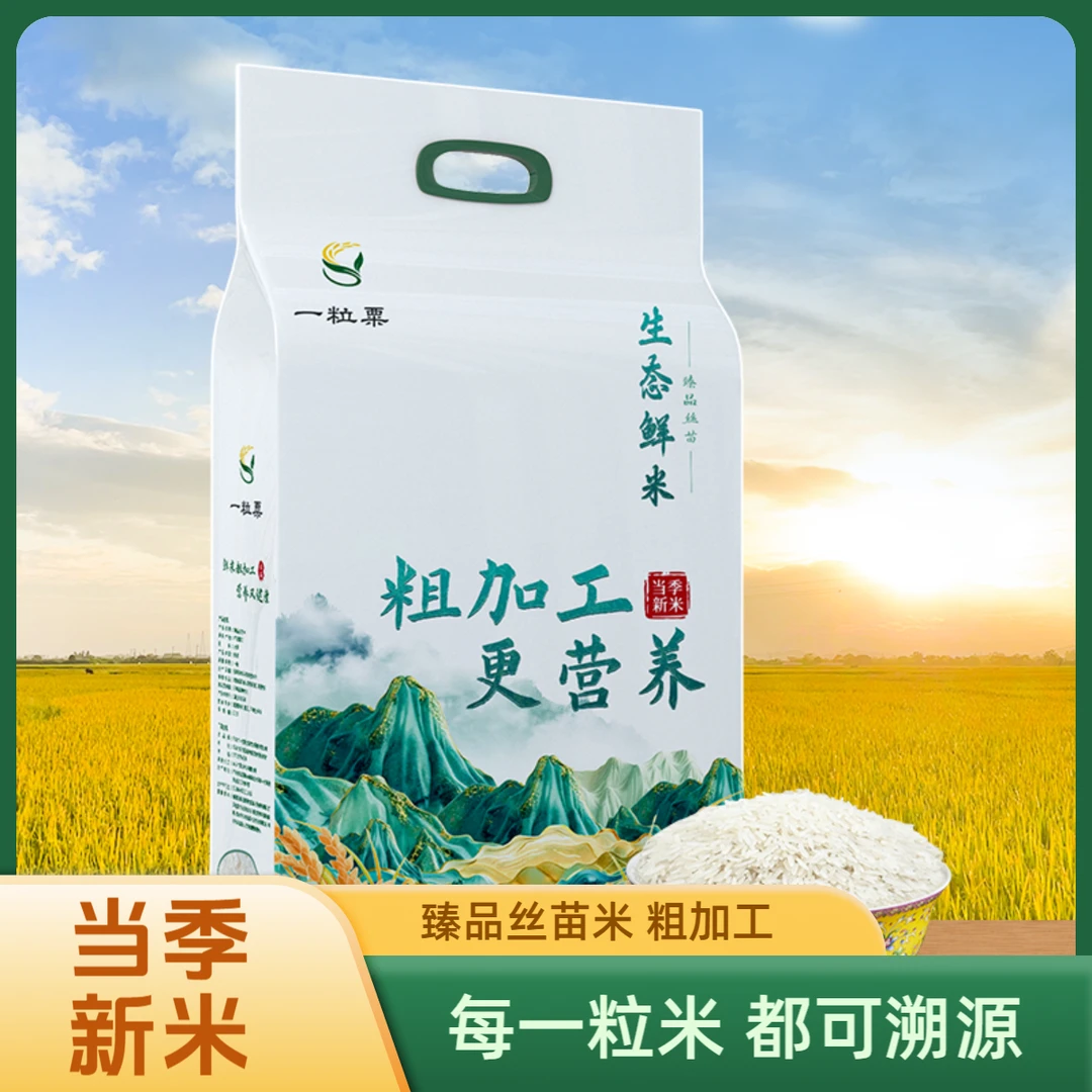 一粒粟臻品丝苗 当季新米长粒香丝苗米适合煲仔饭炒饭的优质大米
