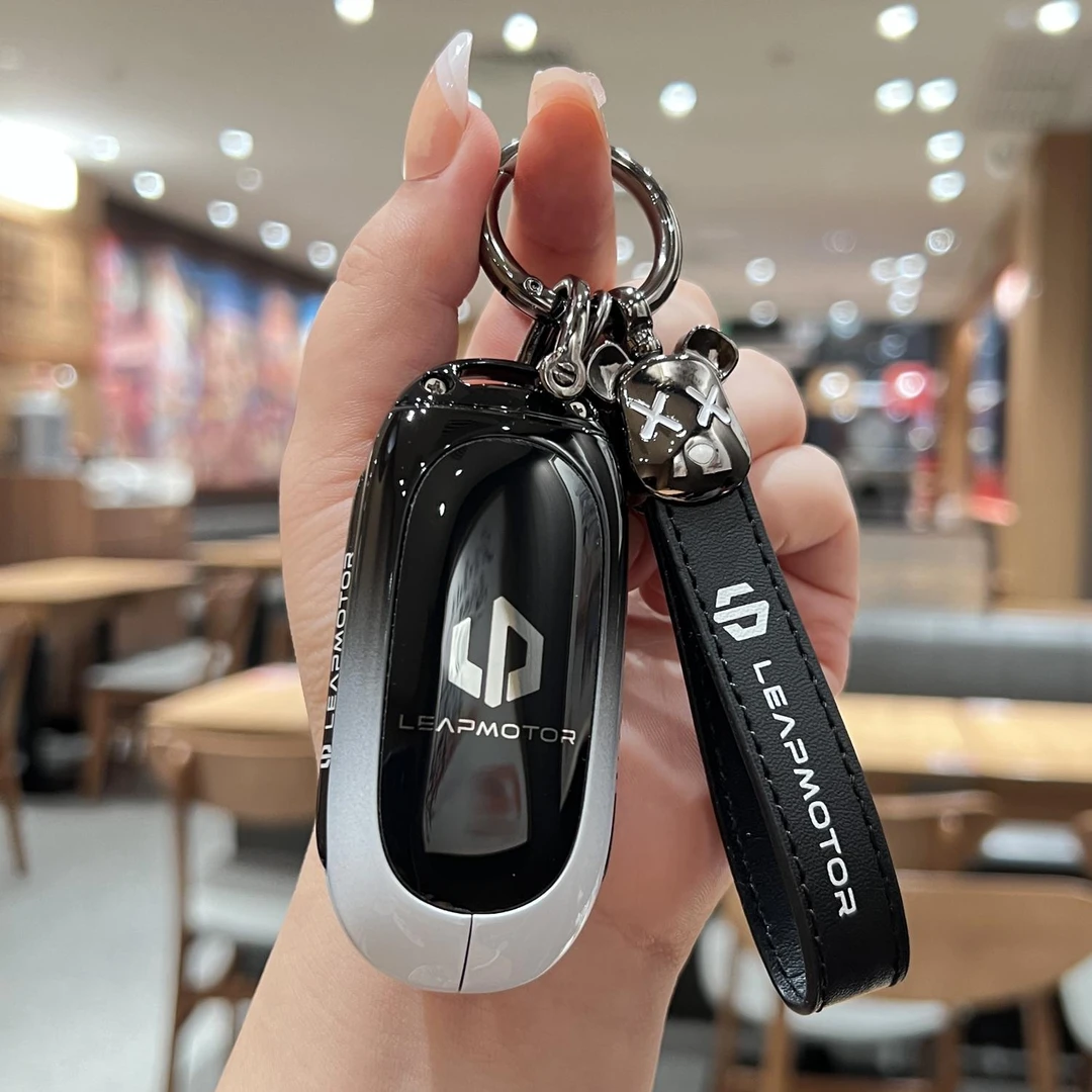 24款零跑c11钥匙套C10卡片汽车金属全包扣壳男女23款零跑c01钥匙