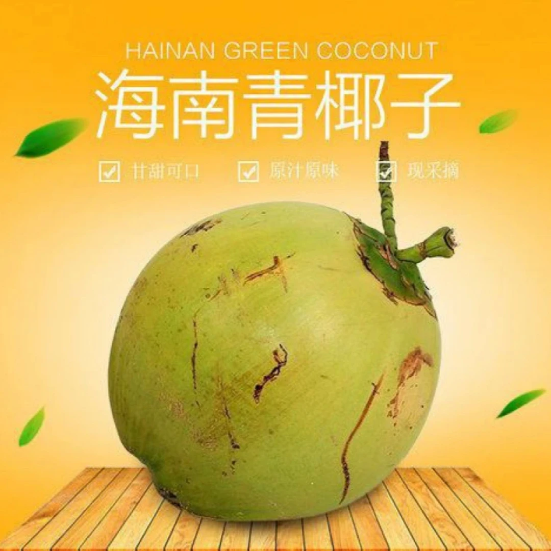 三海金芒【海南青椰子】新鲜摘果清甜可口个别酸涩口感不包售后