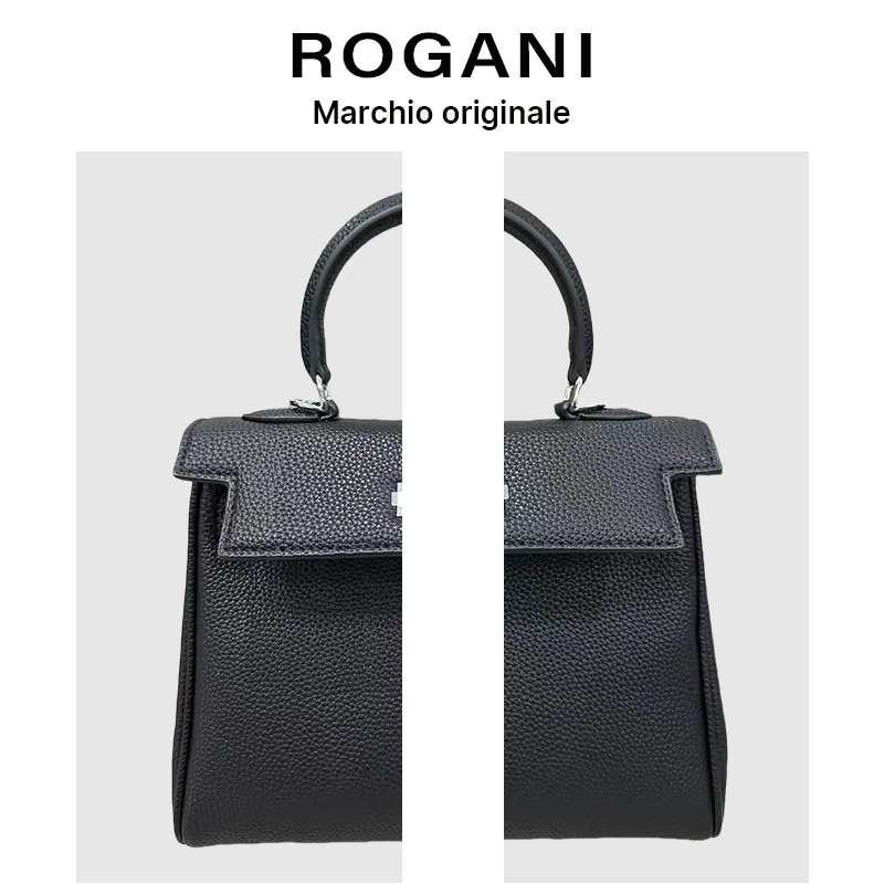 ROGANI经典时尚百搭潮流单肩斜跨手提铂金包