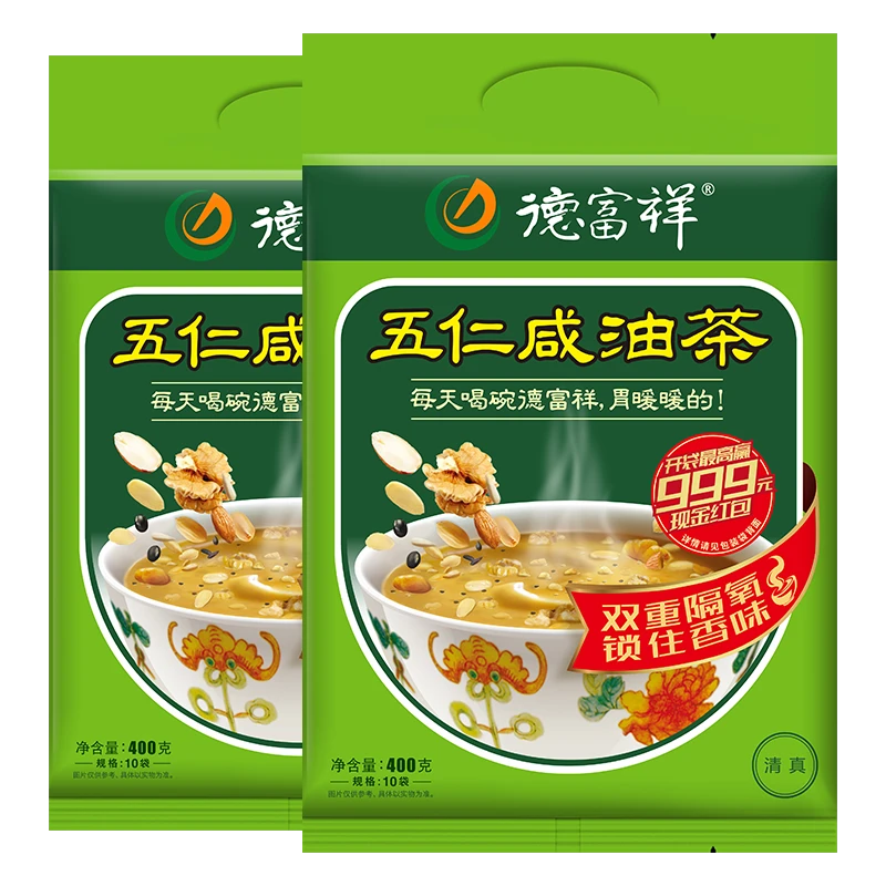 【德富祥油茶粉】陕西特色清真食品 营养早餐暖胃油茶 代餐油茶400g