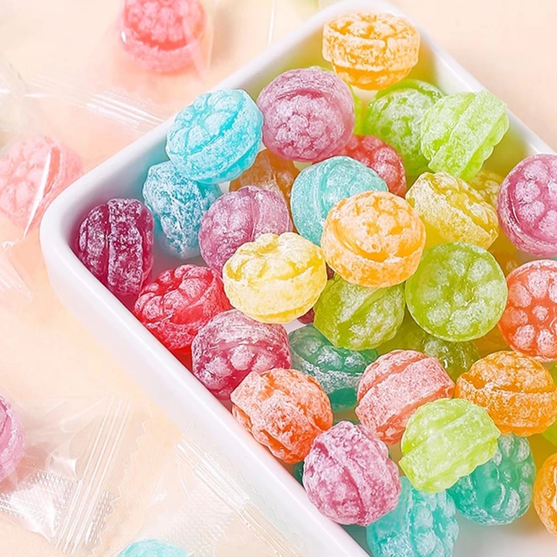 【活动中】花瓣水果硬糖独立小包装年货零食儿童糖果酸甜果味糖批发