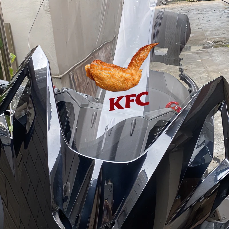 KFC肯德基鸡翅汽车车贴个性创意卡通贴纸汽车装饰遮划痕摩托车贴