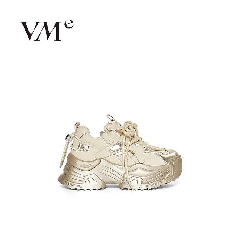 VME/舞魅[摇滚甜心]新款百搭潮流时尚厚底复古老爹鞋【VS24A7501】
