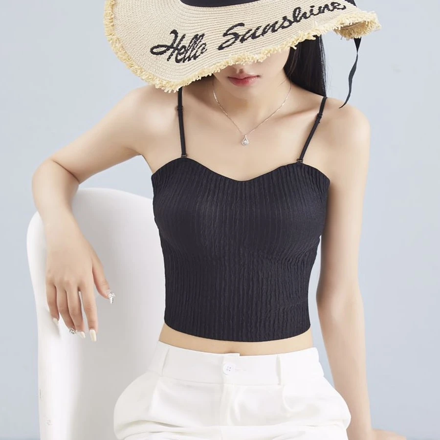 【哇塞女孩】女士春夏吊带背心内搭外穿百搭一片式透气薄款