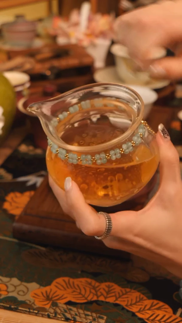 【闪购商品】陶瓷气泡公道的猫眼石提溜