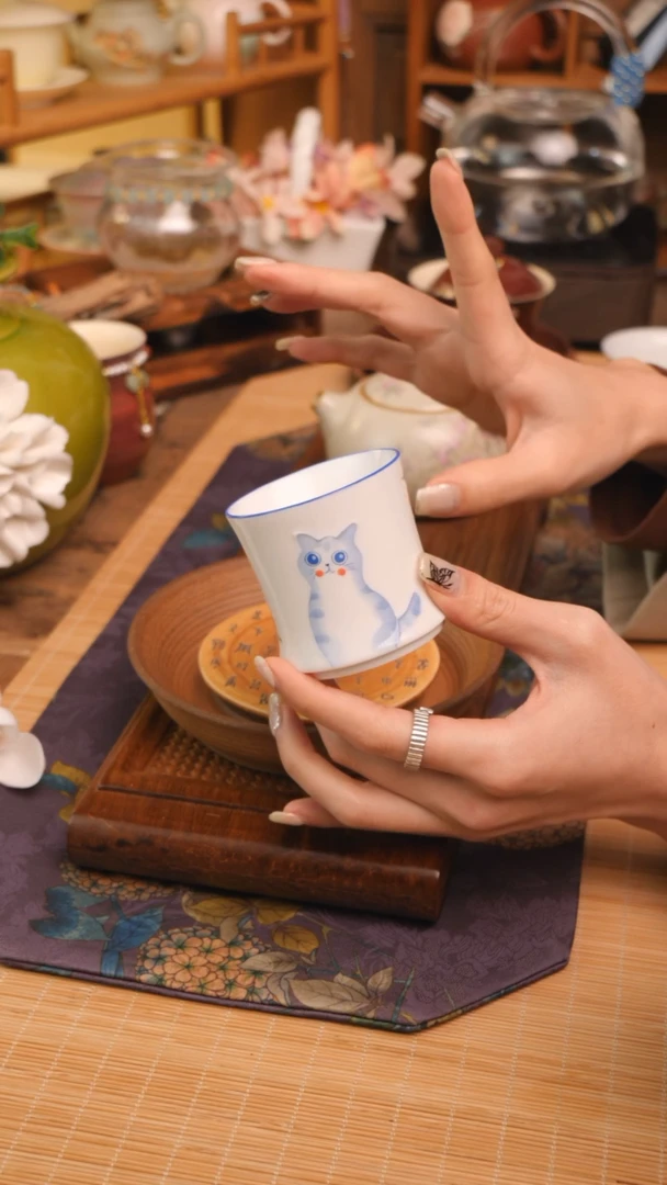 【闪购商品】陶瓷淘气毛竹节主人杯