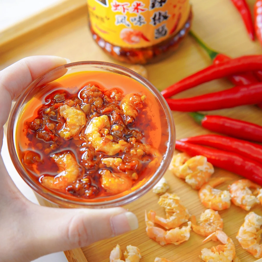 超推荐潮汕虾米风味辣椒酱下饭神器原味辣椒酱营养餐饮开胃食用