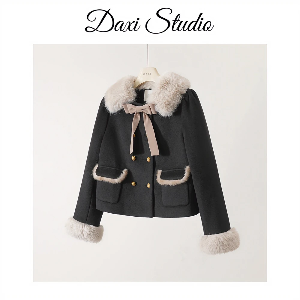DX.DAXI【千金小香】保暖鸭绒羽绒服女款冬季新款时尚百搭外套上衣