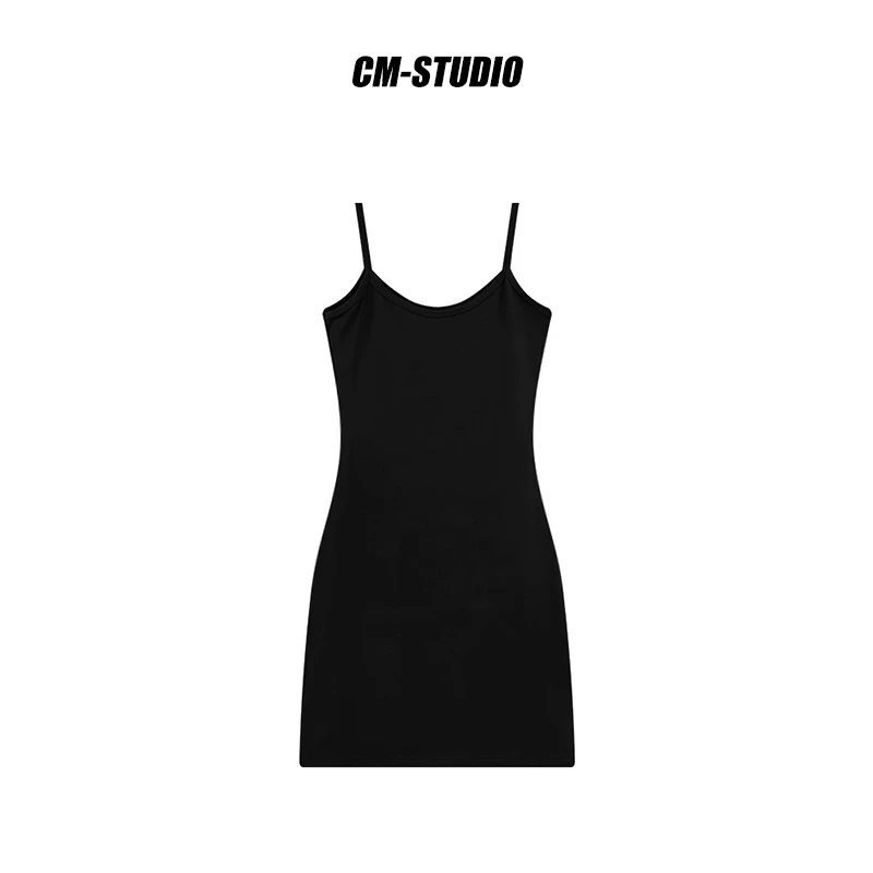 MANZI纯欲性感吊带裙女内搭衬裙胖mm修身显瘦包臀短裙