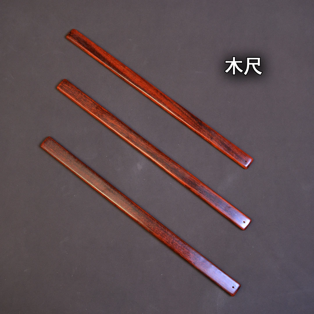 国风家用木尺木柄手工戒尺高档传统规尺纯手工中国风精品加长老式