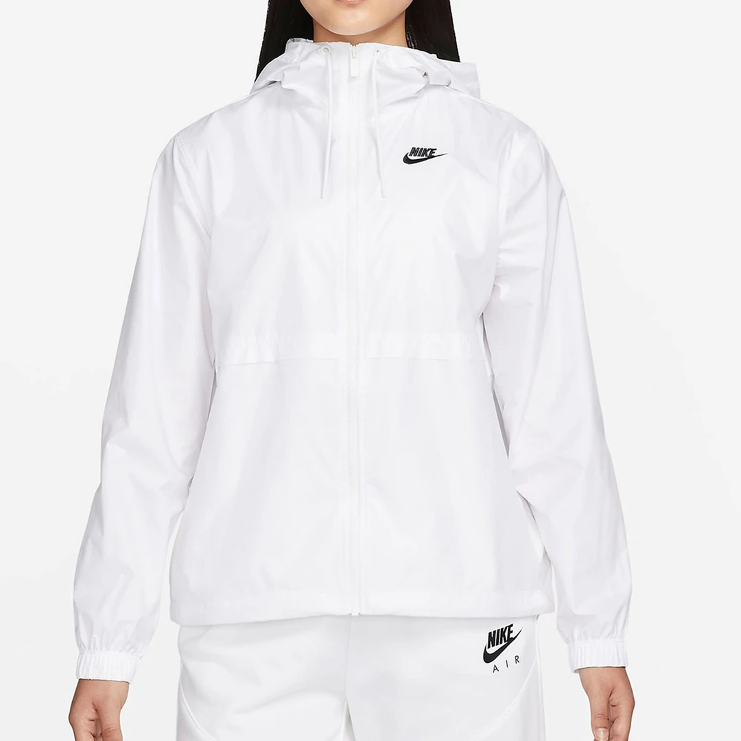 Nike/耐克正品女款纯色logo梭织连帽马拉松夹克外套DM6180-100