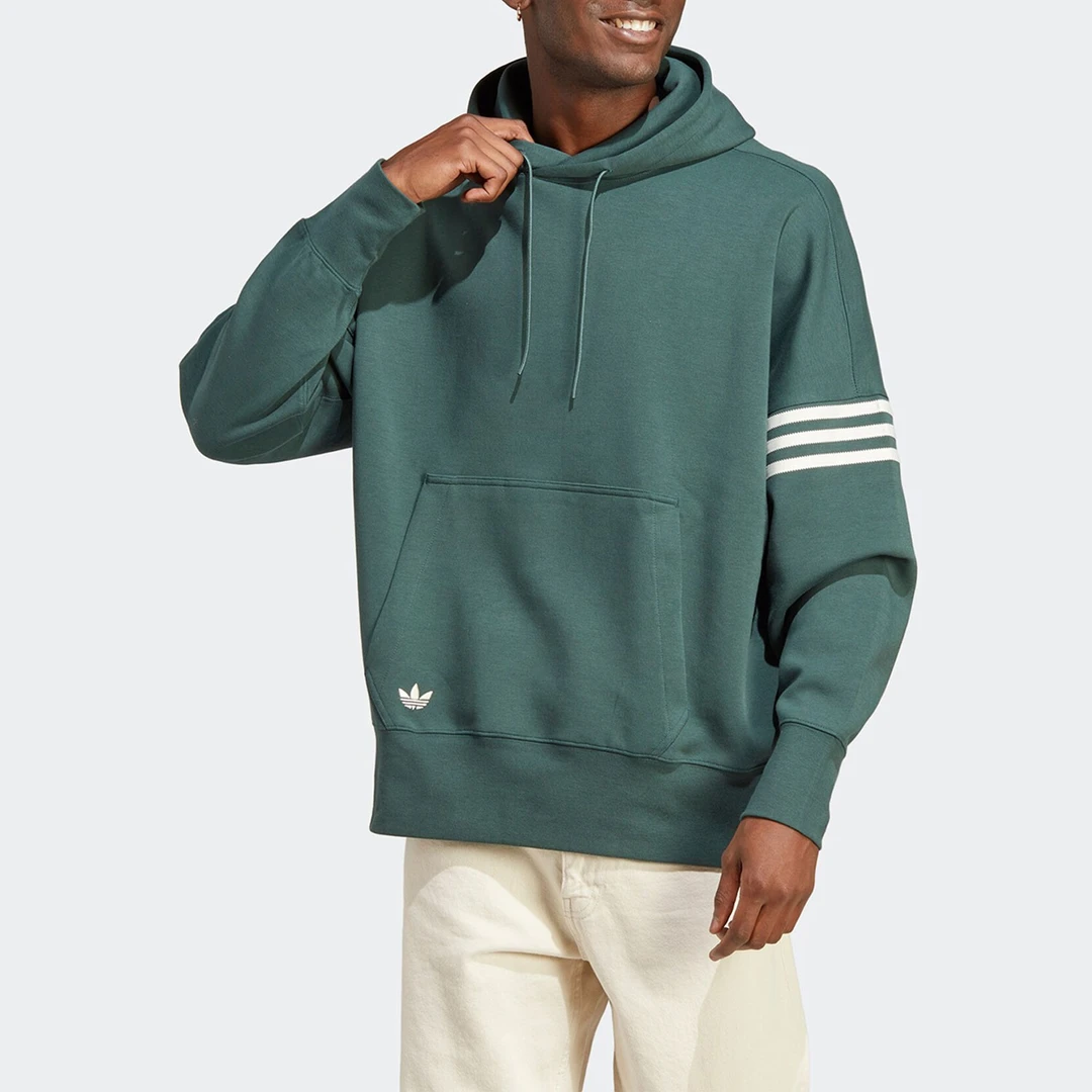 Adidas阿迪达斯正品三叶草男子运动休闲宽松连帽卫衣HR8654