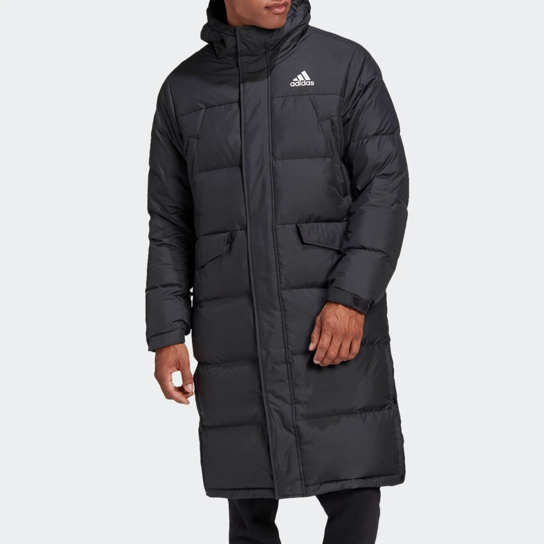 Adidas/阿迪达斯正品男子舒适保暖连帽休闲运动羽绒服 GK0664