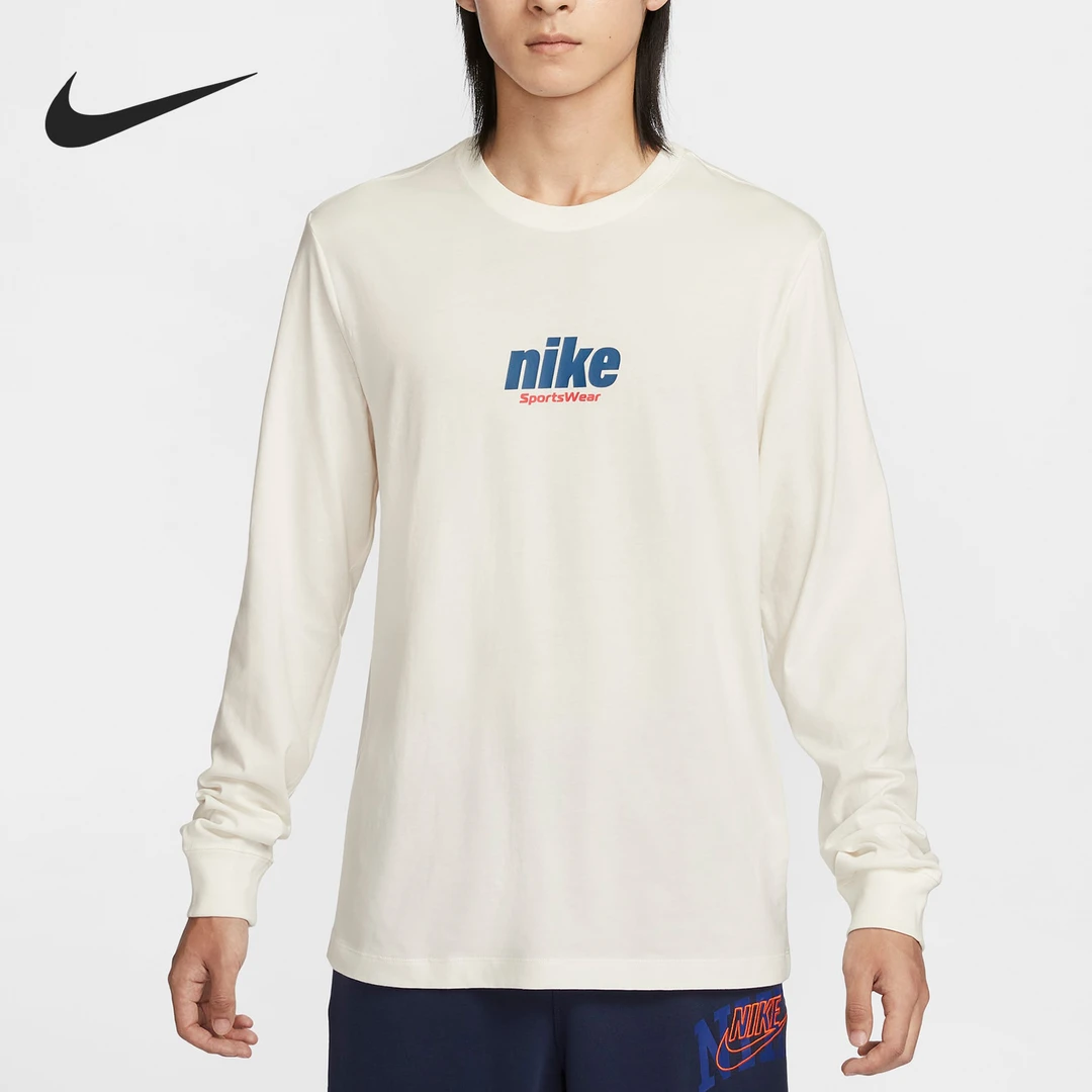 Nike/耐克正品新款男士针织印花秀爱你运动长袖T恤HQ1569-133