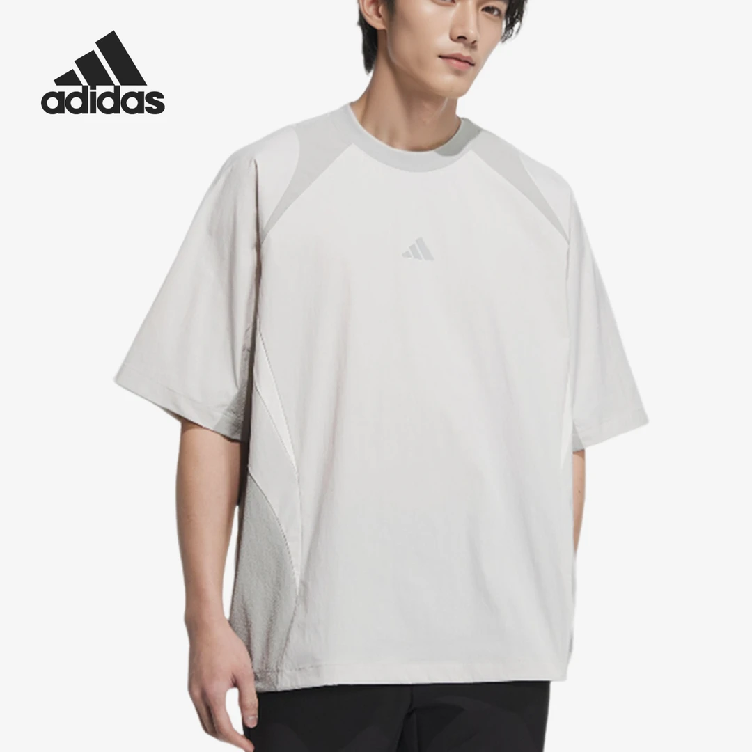 Adidas/阿迪达斯正品秋季新款男士休闲宽松圆领短袖T恤JI8730