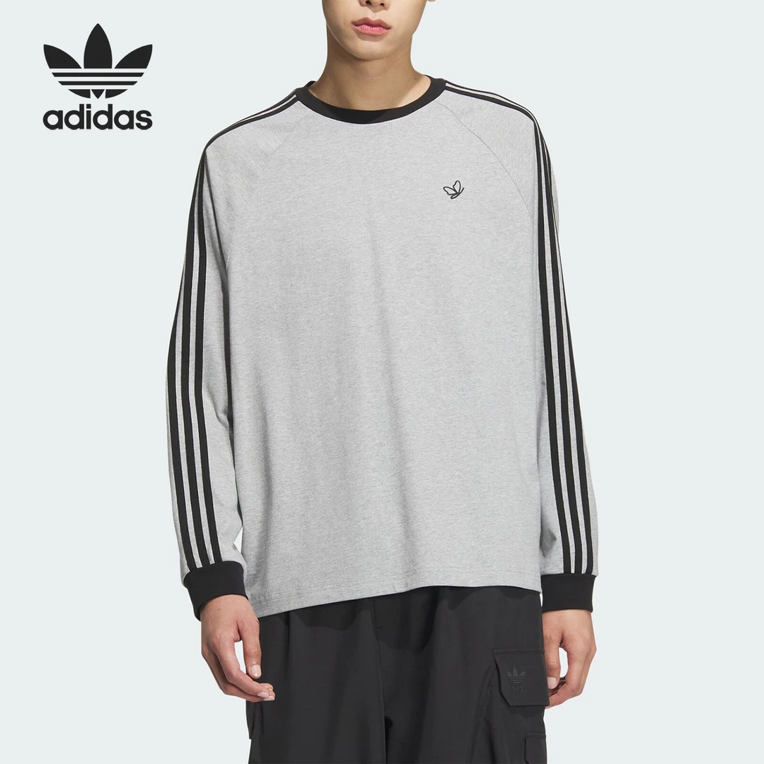 Adidas/阿迪达斯正品三叶草SYM 3S TEE LS男士长袖T恤JG1513