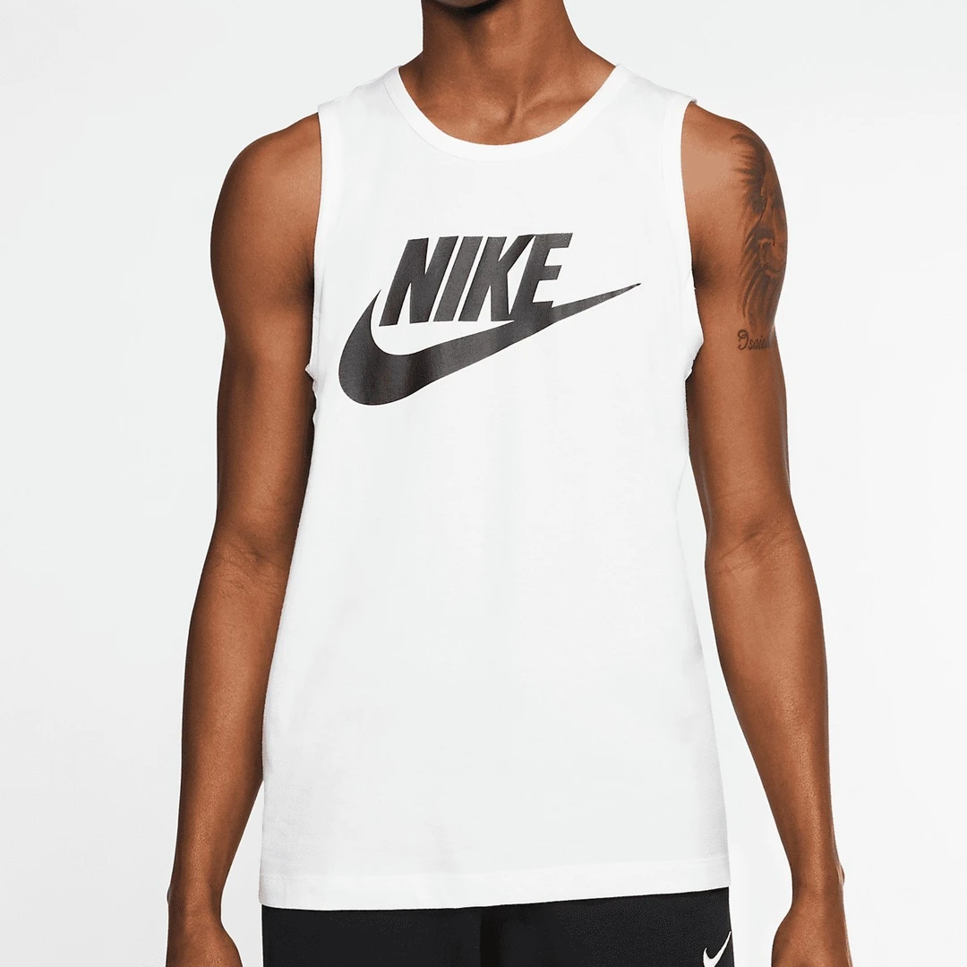 Nike/耐克正品2021夏季男款男士健身圆领无袖T恤纯棉AR4992-101