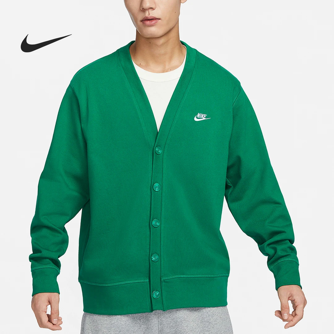 Nike/耐克正品春季新款男士休闲针织V领单排扣外套FN3899-365