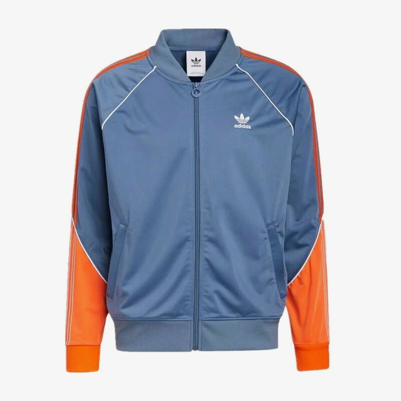 Adidas/阿迪达斯三叶草拼色三条纹运动男款立领夹克外套 HI3003
