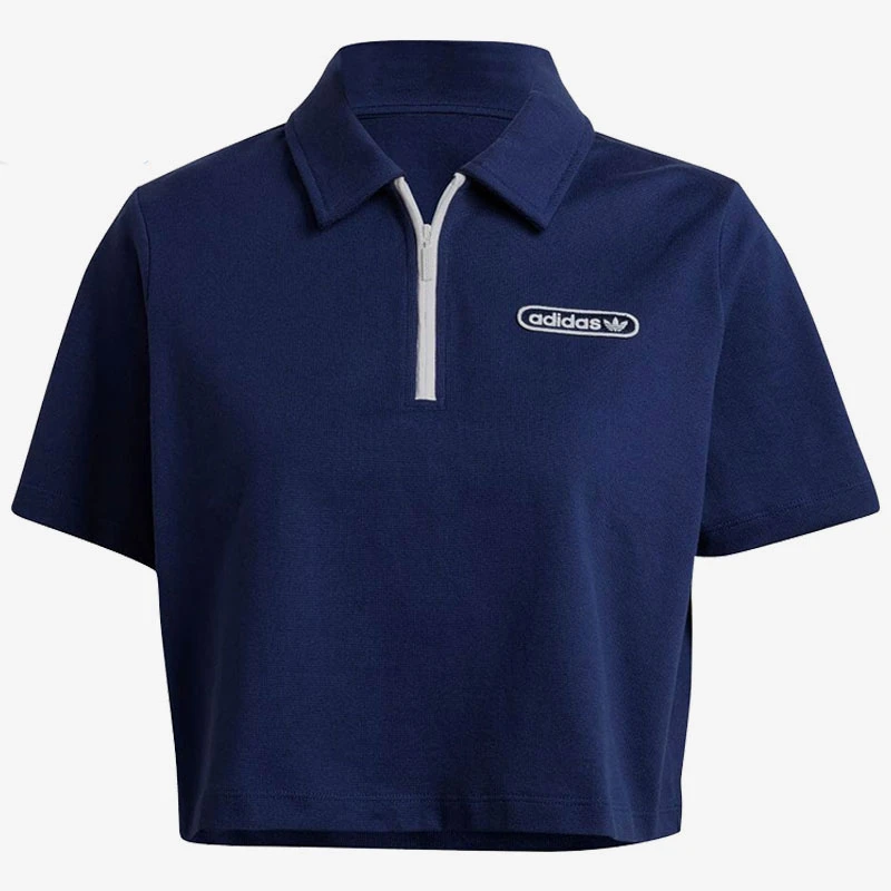 Adidas/阿迪达斯正品2022夏三叶草女款运动短袖POLO衫HL6572