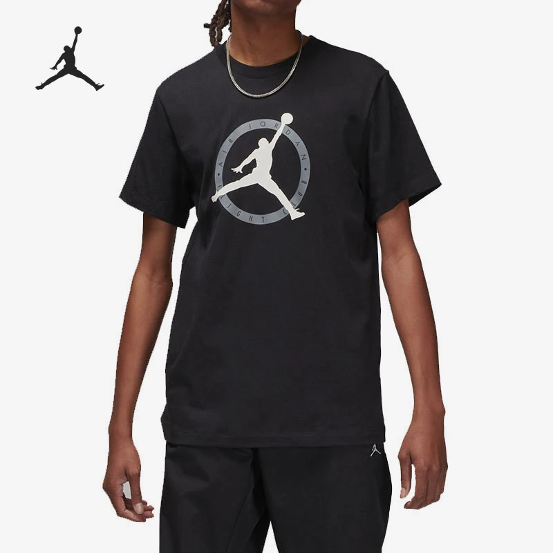 Nike/耐克正品JORDAN男子运动训练健身圆领短袖T恤DV8437-010
