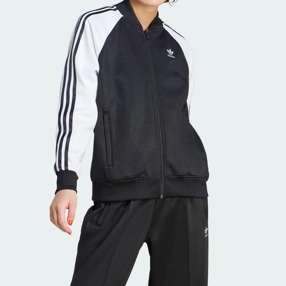 Adidas/阿迪达斯正品新款SST TT 撞色女子运动夹克外套IK4026