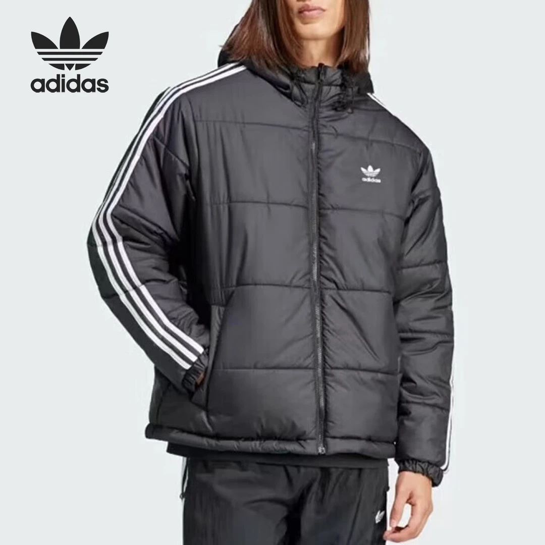 Adidas/阿迪达斯正品三叶草时尚男士双面穿保暖休闲棉服HZ0690