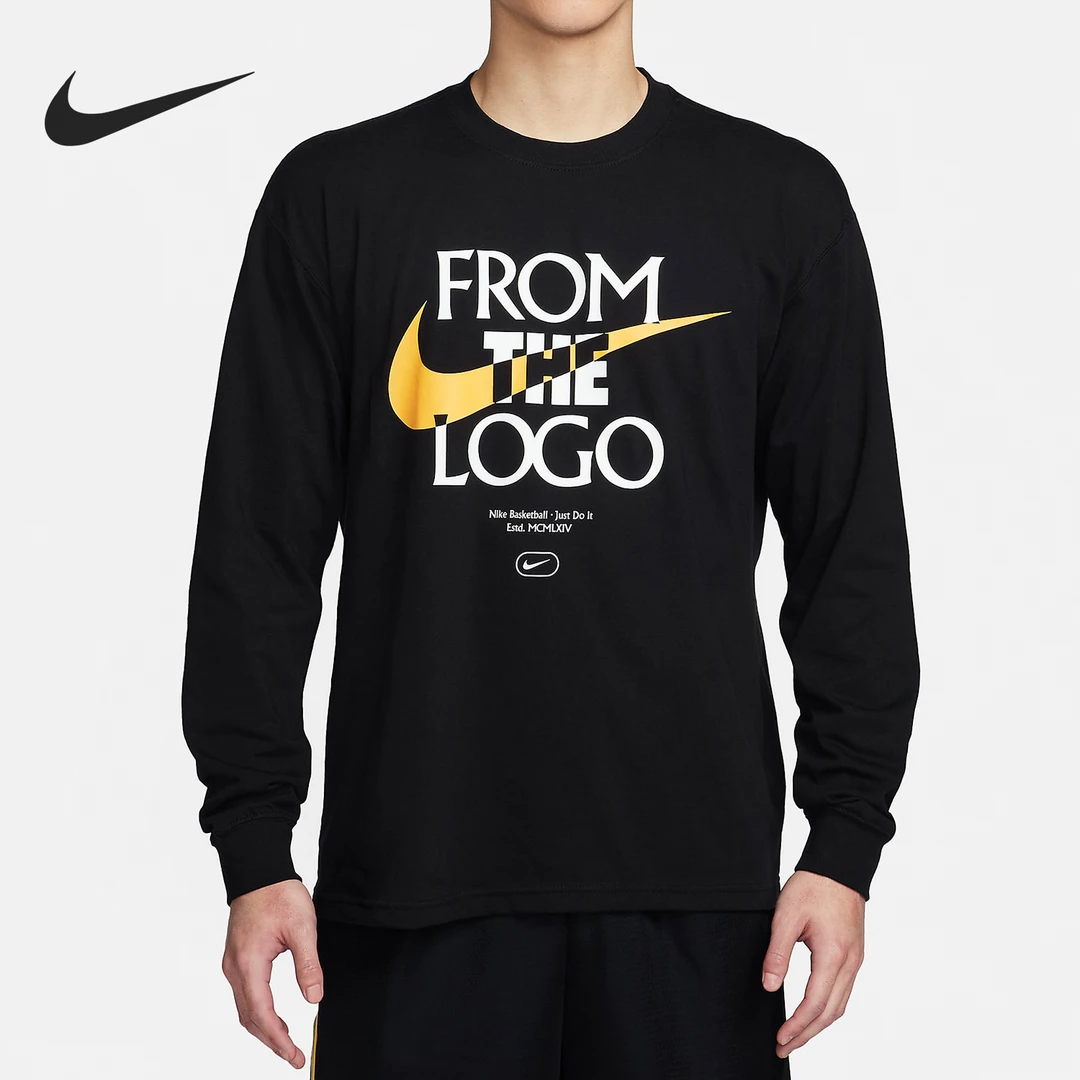 Nike/耐克正品2024春季新款男士长袖篮球T恤上衣FQ4921-010