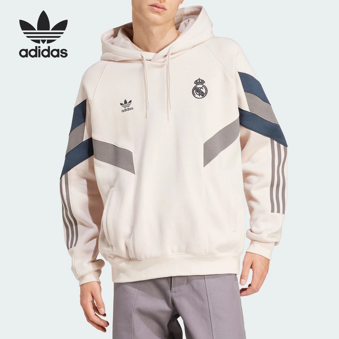 Adidas/阿迪达斯正品三叶草男士连帽印花运动休闲卫衣IM7466