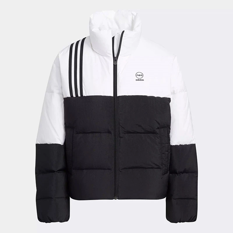 Adidas/阿迪达斯正品NEO女款运动休闲宽松立领羽绒服HN4702