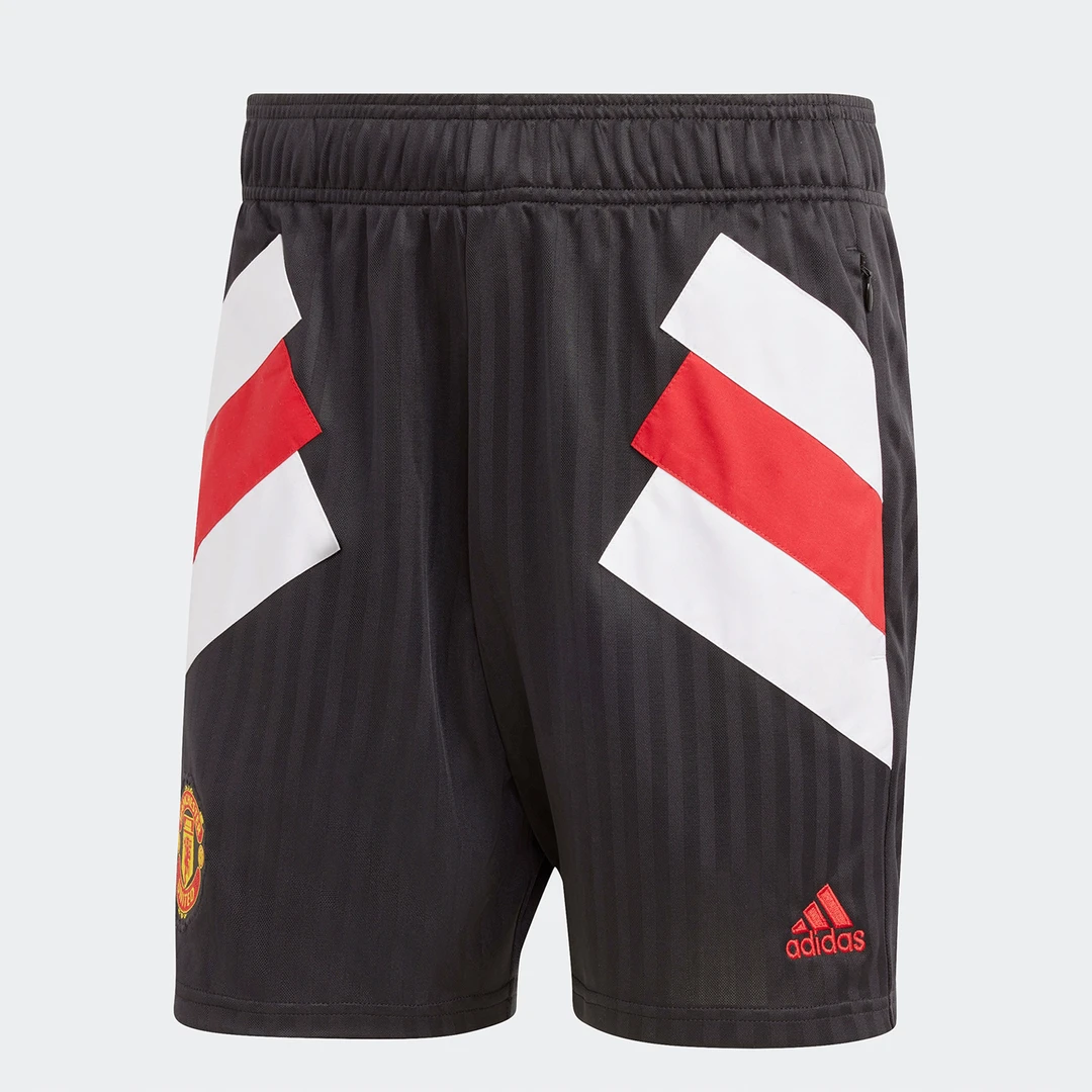 Adidas/阿迪达斯正品曼联足球男子休闲文化五分裤短裤HT2001运动