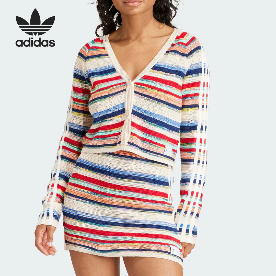 Adidas/阿迪达斯正品三叶草女士联名款针织运动开衫IU2510