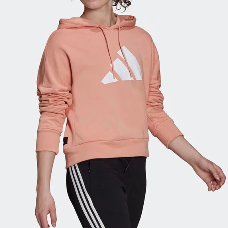 Adidas/阿迪达斯正品秋季新款女子运动宽松连帽卫衣H24082