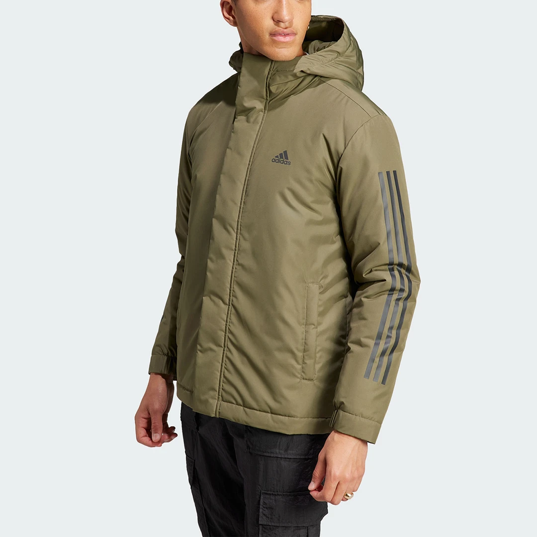 Adidas/阿迪达斯正品新款男子运动休闲保暖连帽棉服IP2535