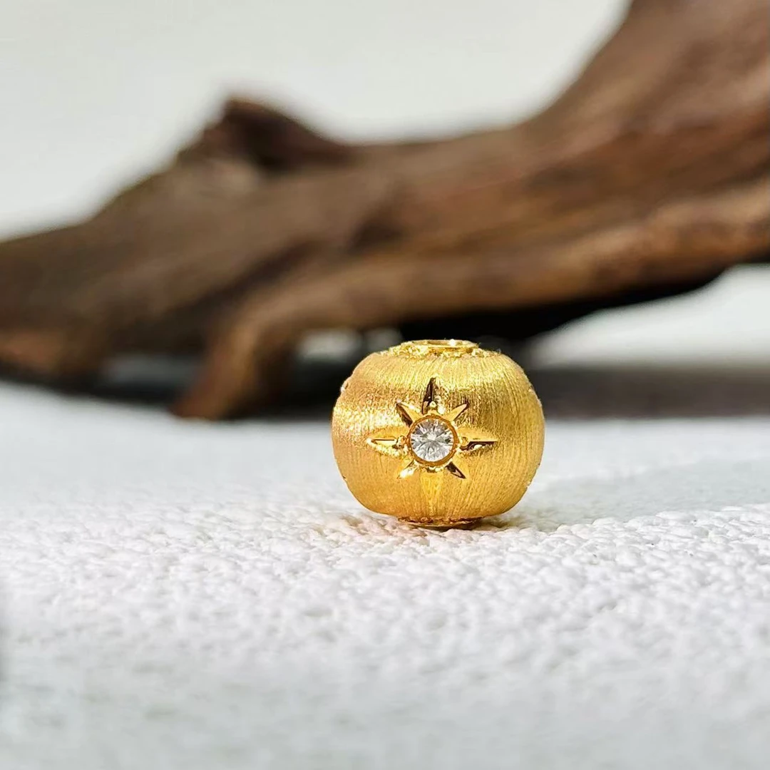 【合成/培育】路路通｜18k金布契拉提拉丝转运珠卡10mm#1169