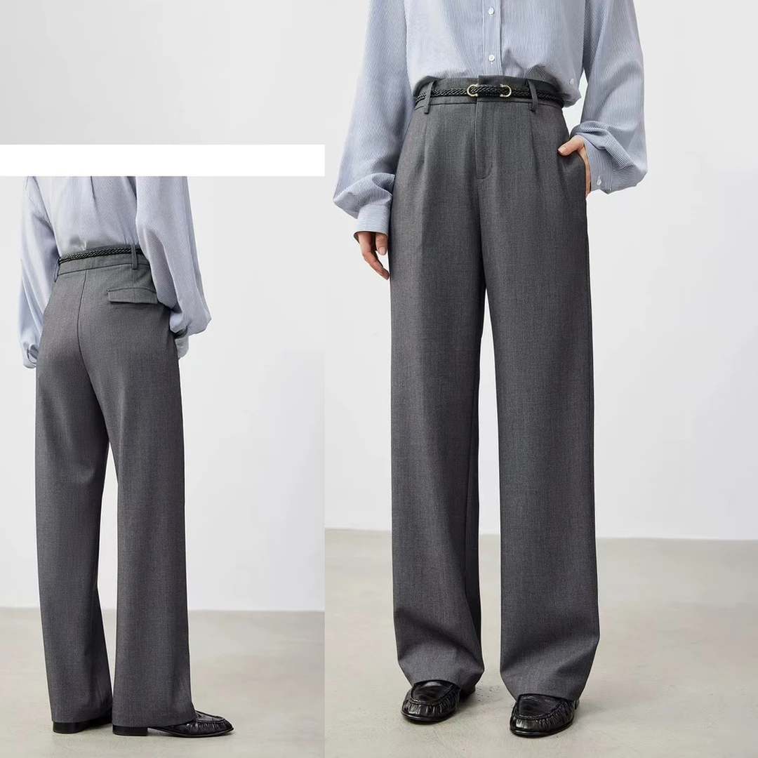 55058  「奢-贵蓝调」上身超气质！ 女式时尚高品质舒适百搭休闲裤