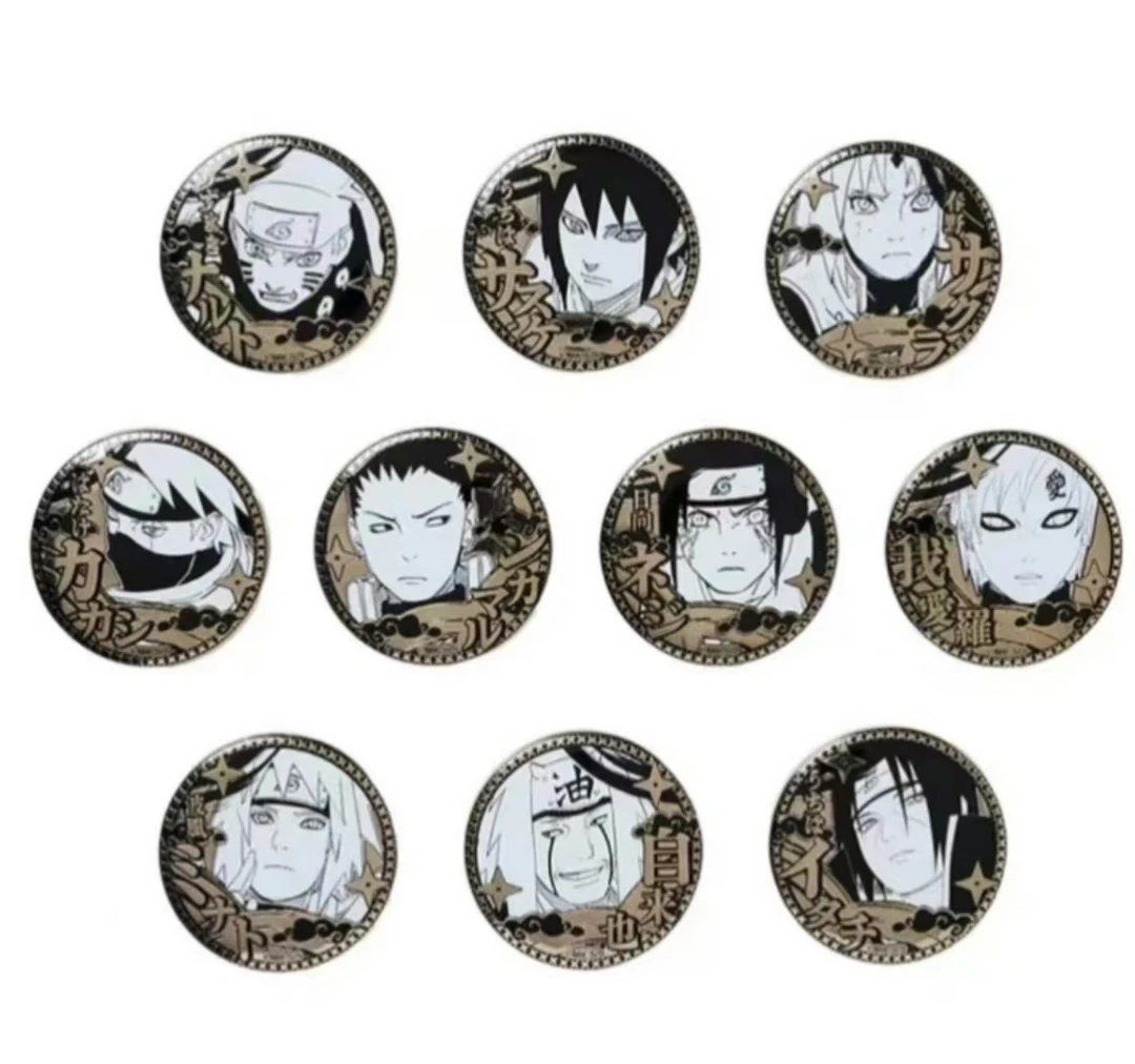 【火影忍者】 火影 25周年雕金吧唧 全10种（盲袋代拆）