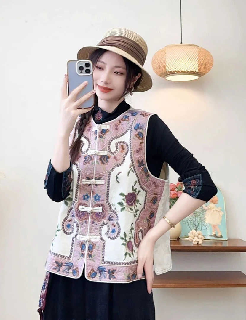 雪儿【001-050】民族风高货马甲清仓刺绣马夹