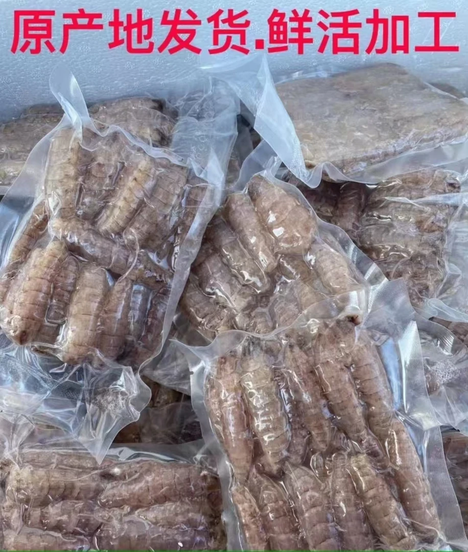 青岛去壳皮皮虾熟肉 每包24-26只 顺丰包邮 虾姑肉 濑尿虾 虾爬子