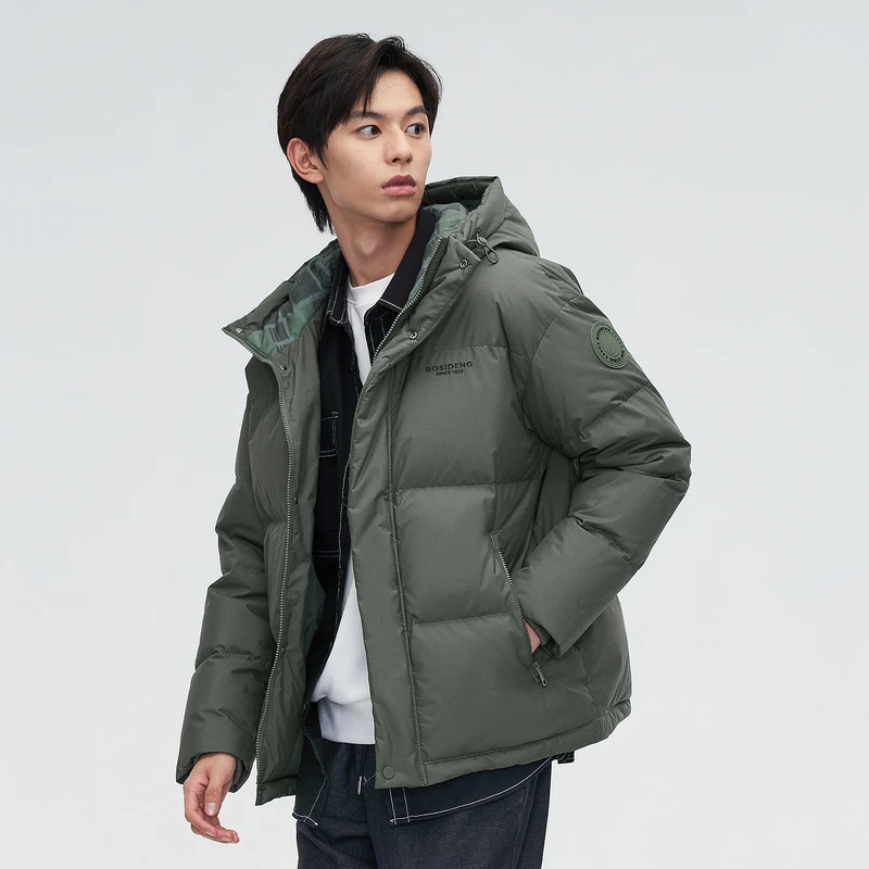 波司登年秋冬新款时尚潮流休闲百搭户外连帽羽绒服外套5227