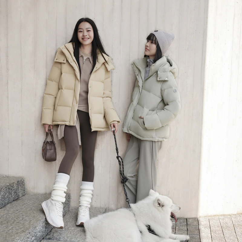 波司登【商场同款】2024冬季新女舒适生活泡芙休闲连帽羽绒服5296