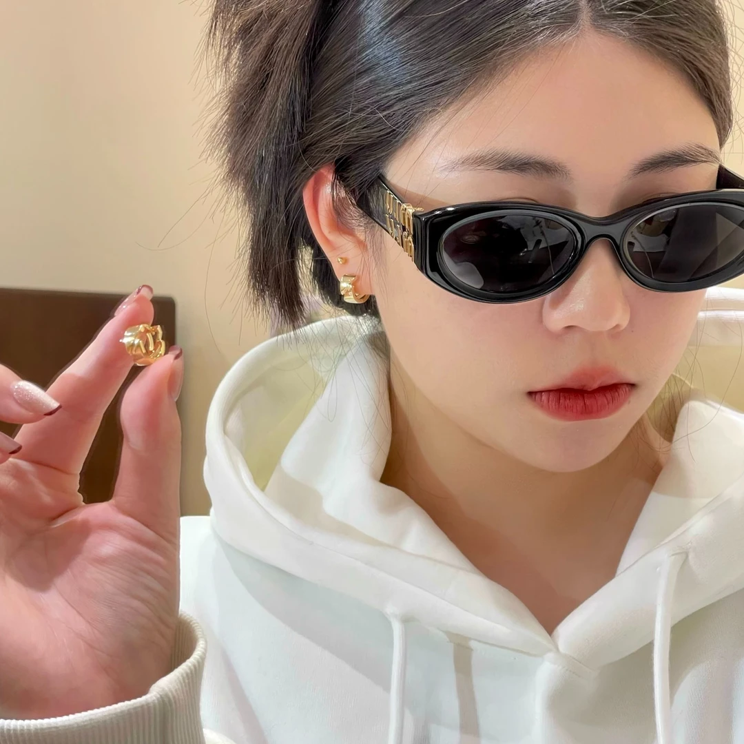 925银针耳饰 W433金色耳扣四件套小众轻奢高级