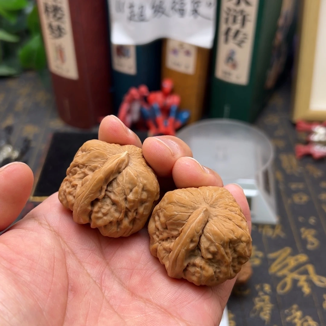 文玩核桃把件蛤蟆头一帆风顺