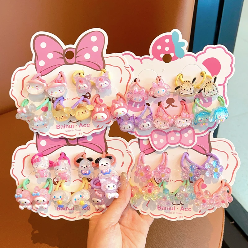 儿童卡通皮筋女孩扎高马尾不伤头发发圈宝宝耐用高弹力橡皮筋头饰