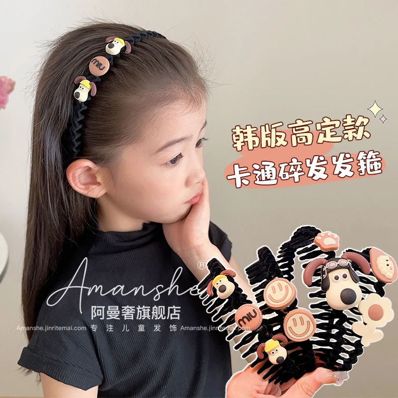 儿童可爱植绒发箍宝宝小女孩卡通不伤发公主头压发箍不勒头发饰