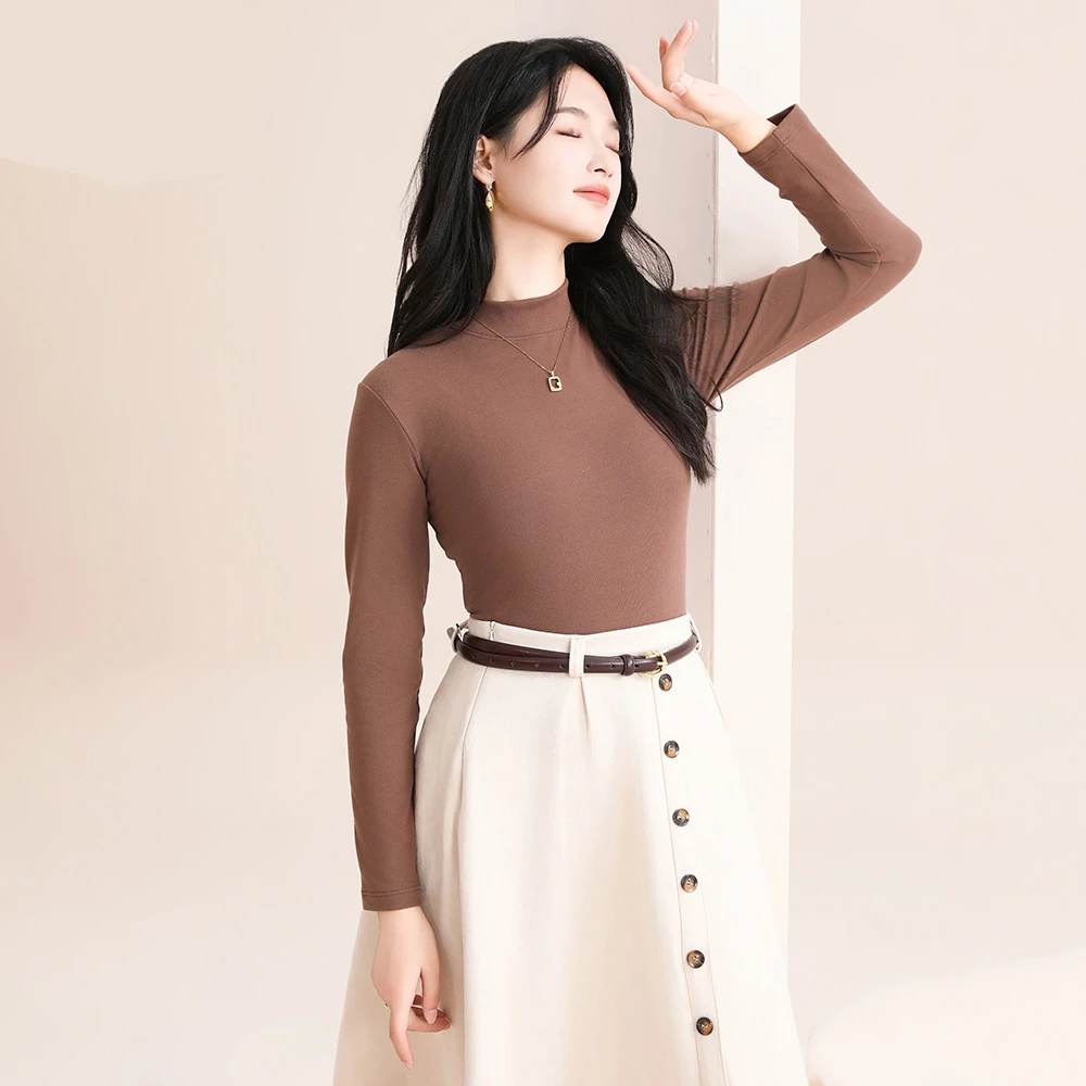 北则女士7A抗菌打底衫修身显瘦亲肤舒适内搭上衣